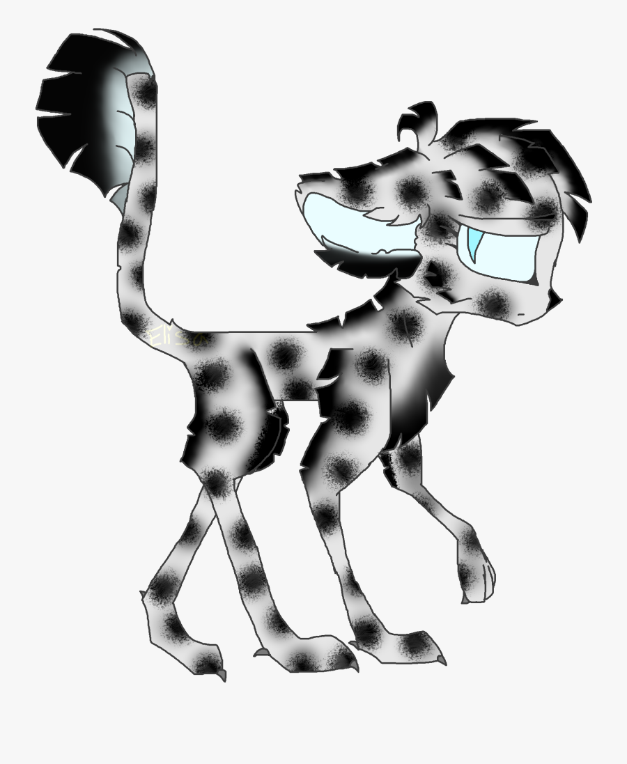 Shizu The Snow Leopard - Illustration, Transparent Clipart