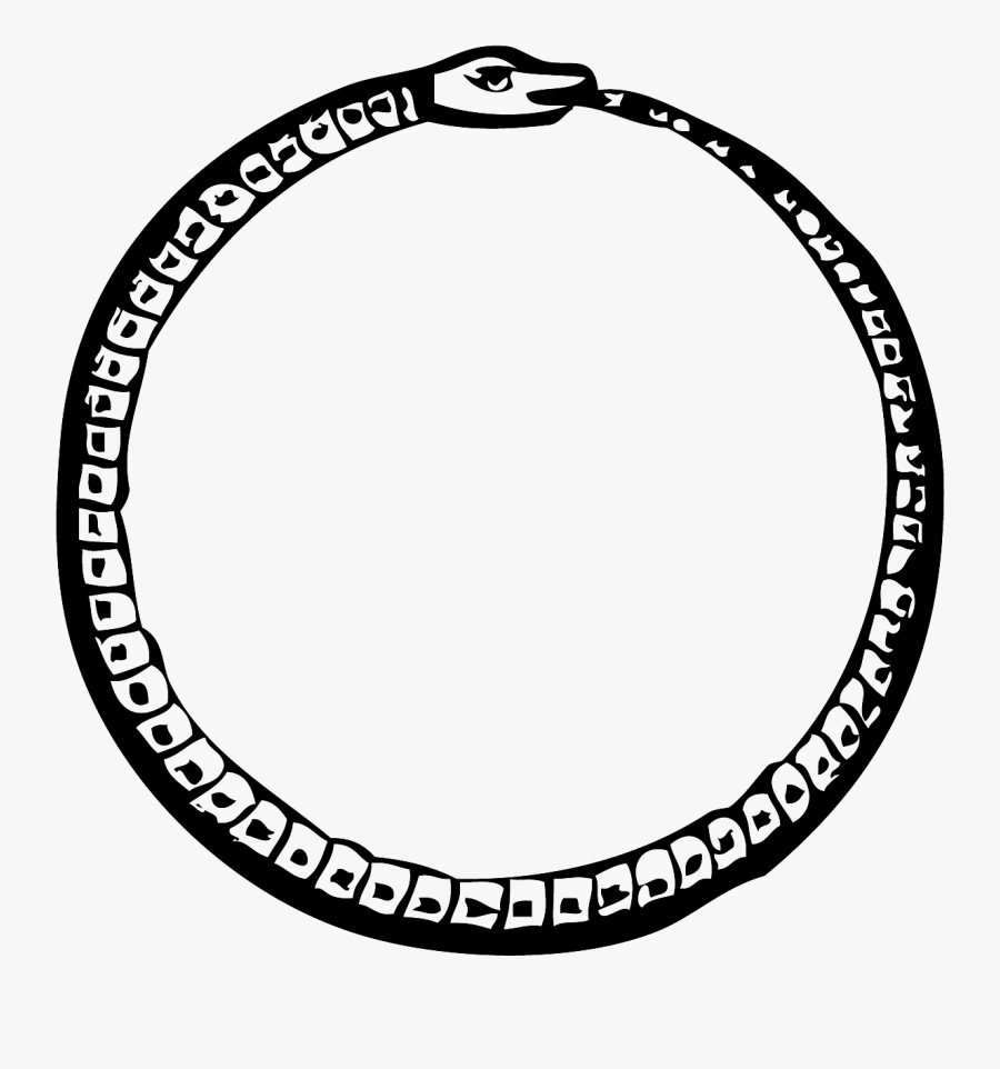 Ouroboros Symbol Serpent Snake Tail - Transparent Ouroboros Png, Transparent Clipart