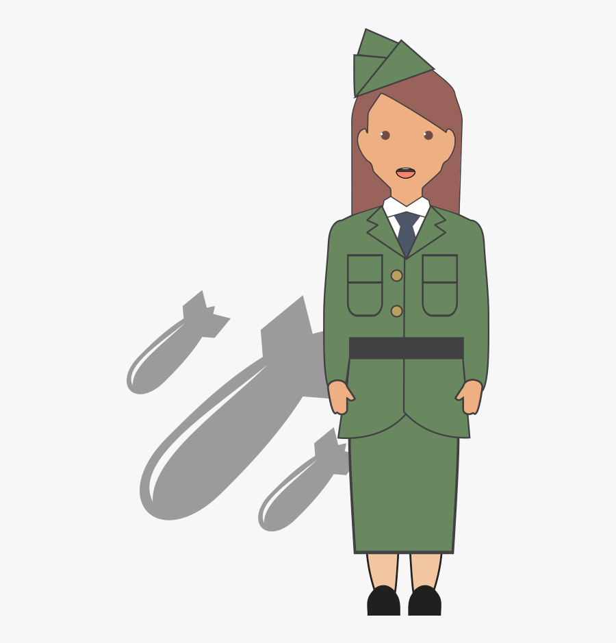 Years Of Growth - Women In Ww2 Cartoon, Transparent Clipart