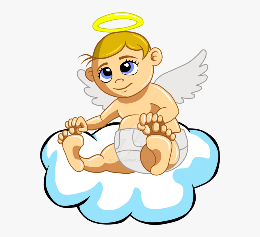 Transparent Clipart Angels In Heaven - Cartoon, Transparent Clipart