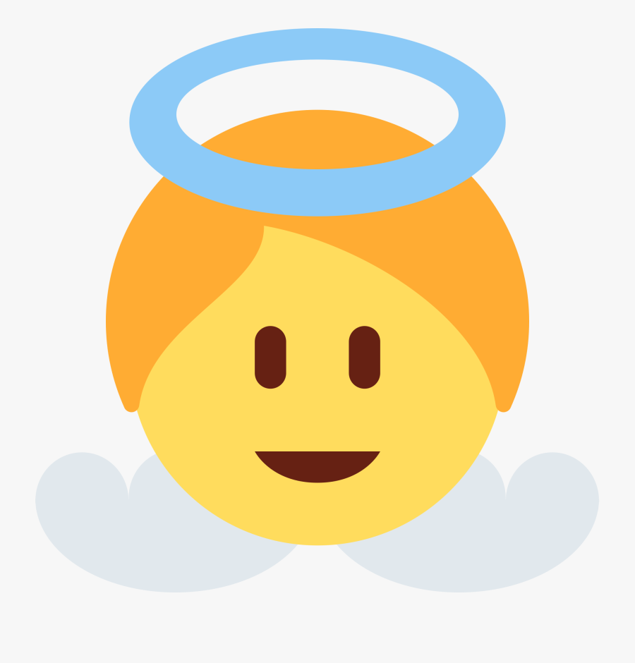 Baby Angel Emoji Twitter Clipart , Png Download - Baby Angel Emoji Png, Transparent Clipart