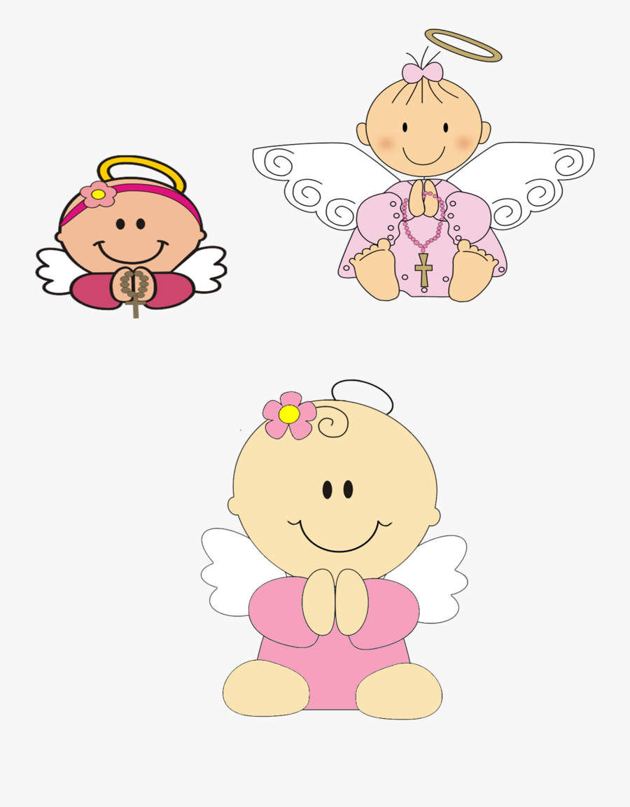 Angelitos Niñas Para Bautizo, Transparent Clipart