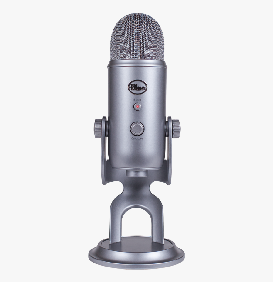Transparent Mic Old Timey - Blue Yeti Cool Grey, Transparent Clipart