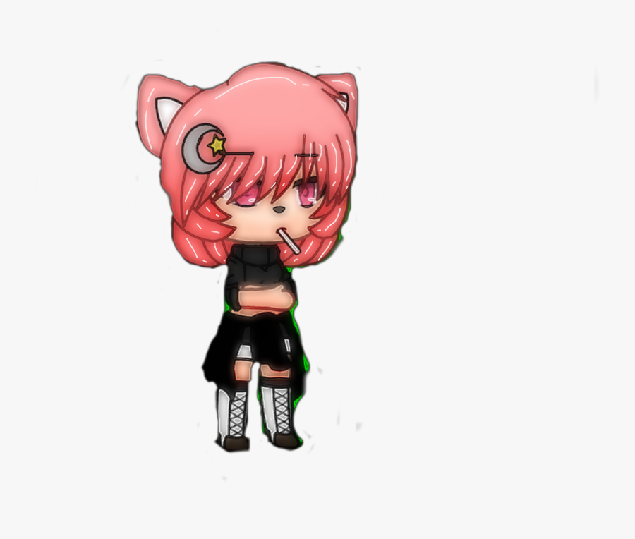 #kawai #cat #smoking #badass #single #readytomingle - Cartoon, Transparent Clipart