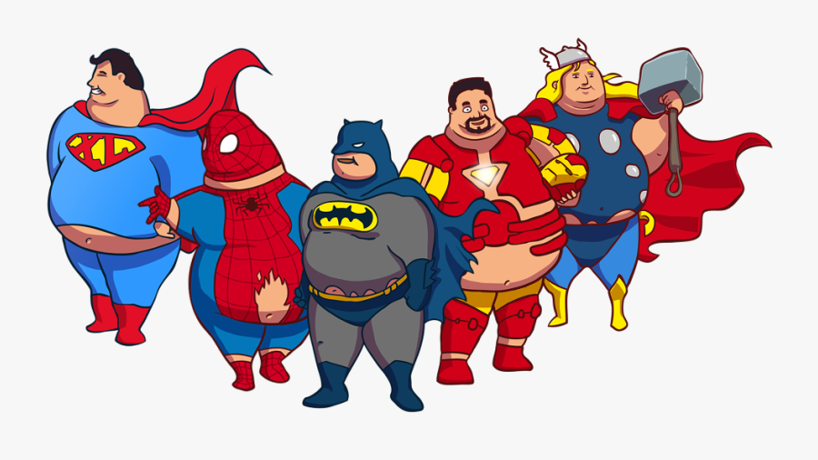 Superman And Spider Man, Transparent Clipart