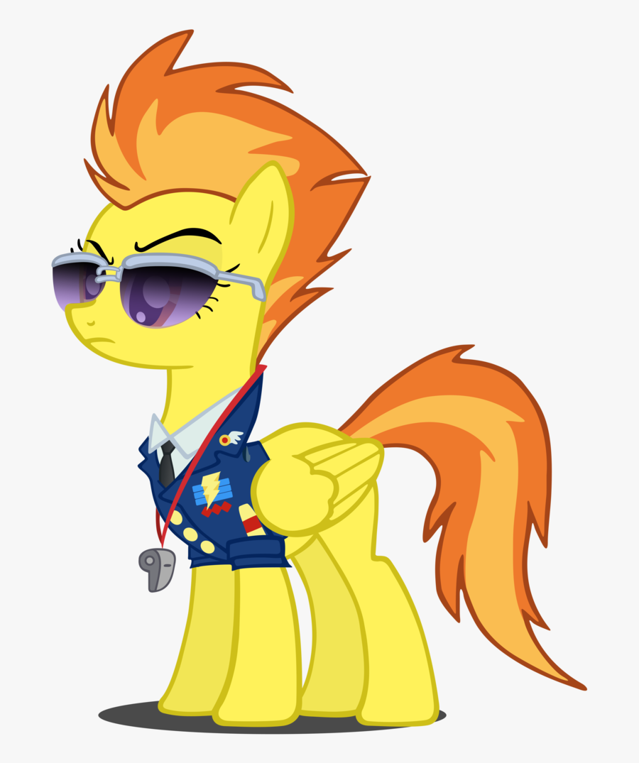 Badass Sergeant Spitfire Vector By Camsy34 - My Little Pony Wonderbolts Spitfire, Transparent Clipart