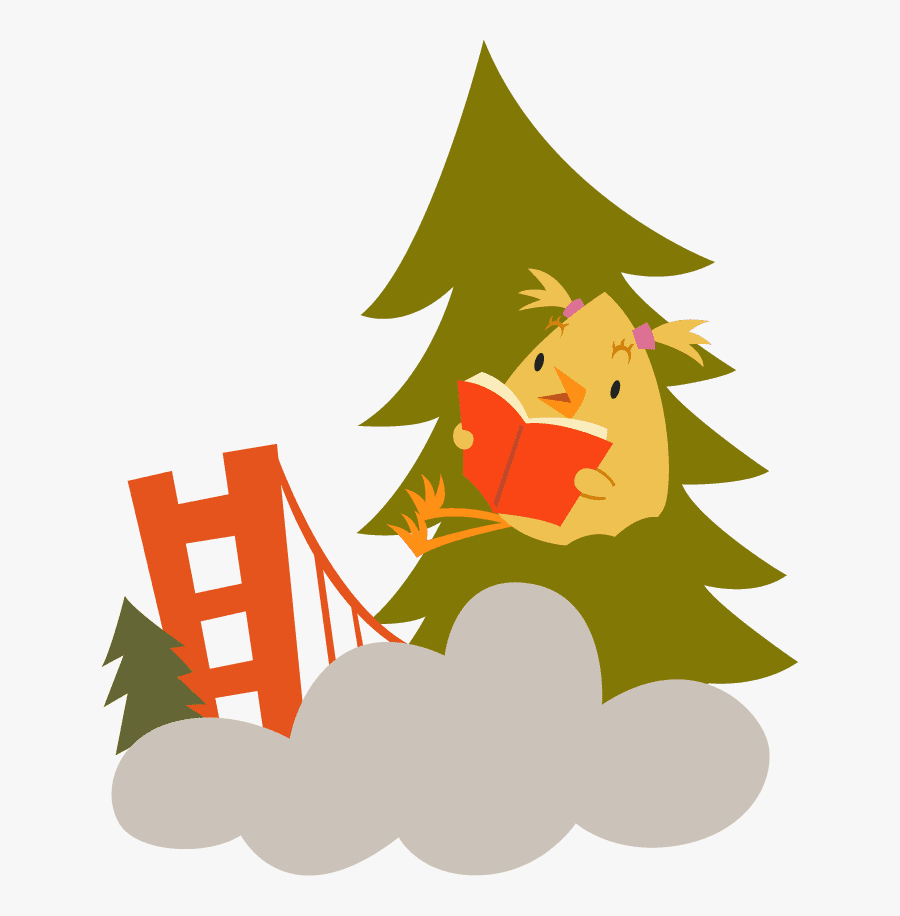 Birdie Sitting In A Tree - Illustration, Transparent Clipart