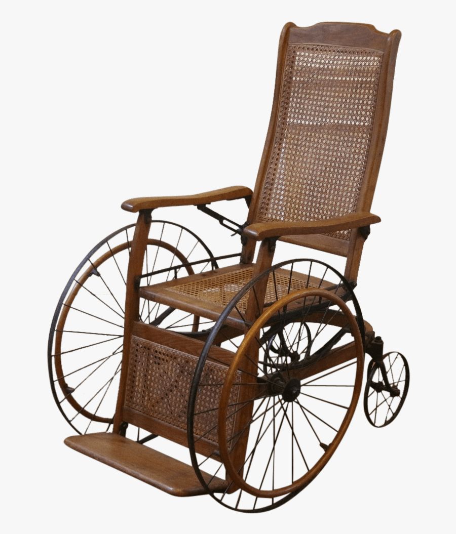 Antique Wheelchair - Silla De Ruedas Antigua, Transparent Clipart