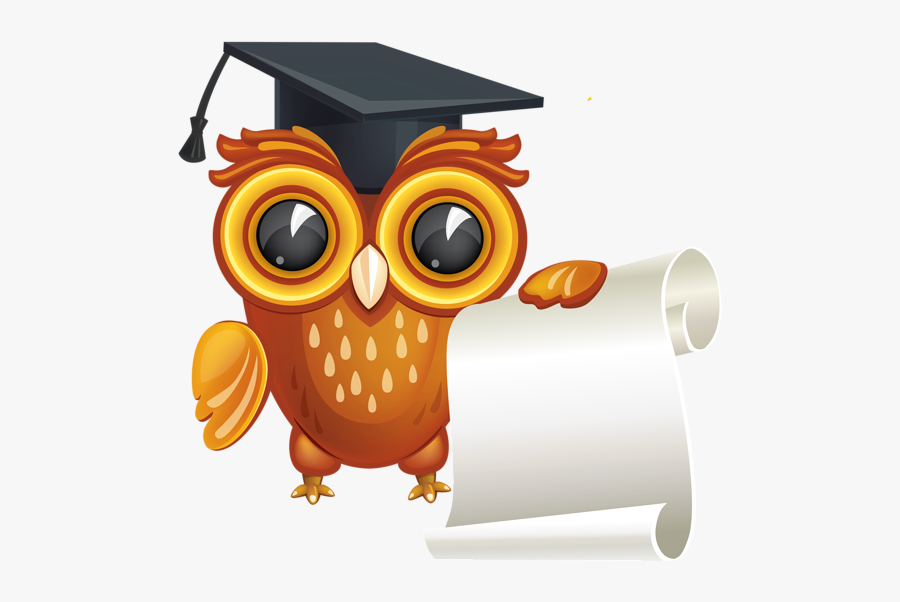 Graduation Clipart Owl - Owl Graduation Clipart, Transparent Clipart