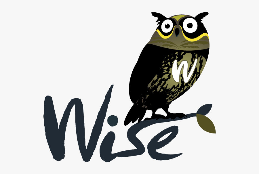 Owl Logo Design - Word Wise, Transparent Clipart