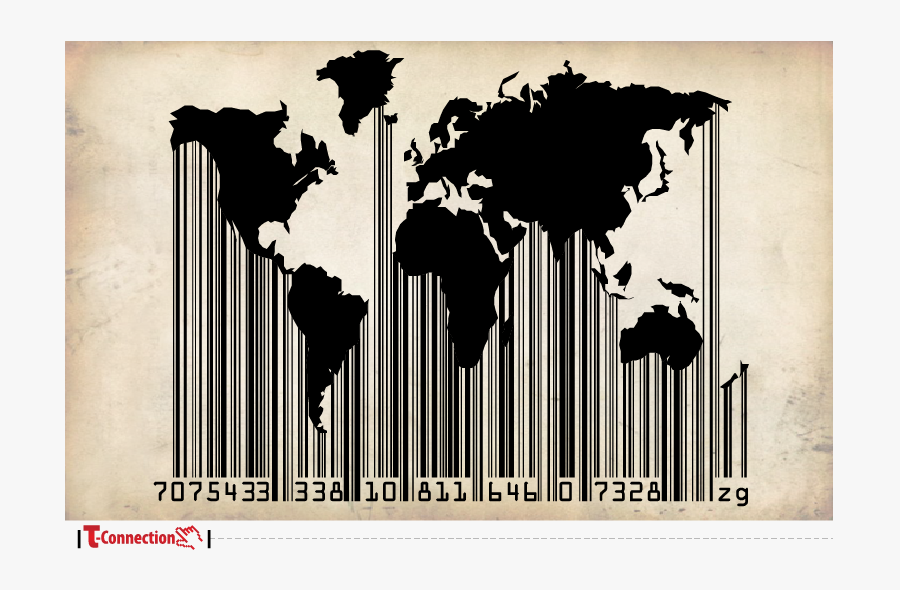 T Shirt Connection World - World Map Brown, Transparent Clipart