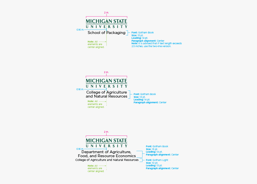 Wordmark - Michigan State University, Transparent Clipart