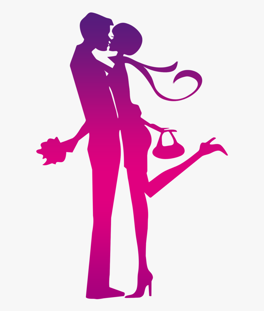 Kiss Valentines Day Hug Clip Art - Casal Dia Dos Namorados, Transparent Clipart