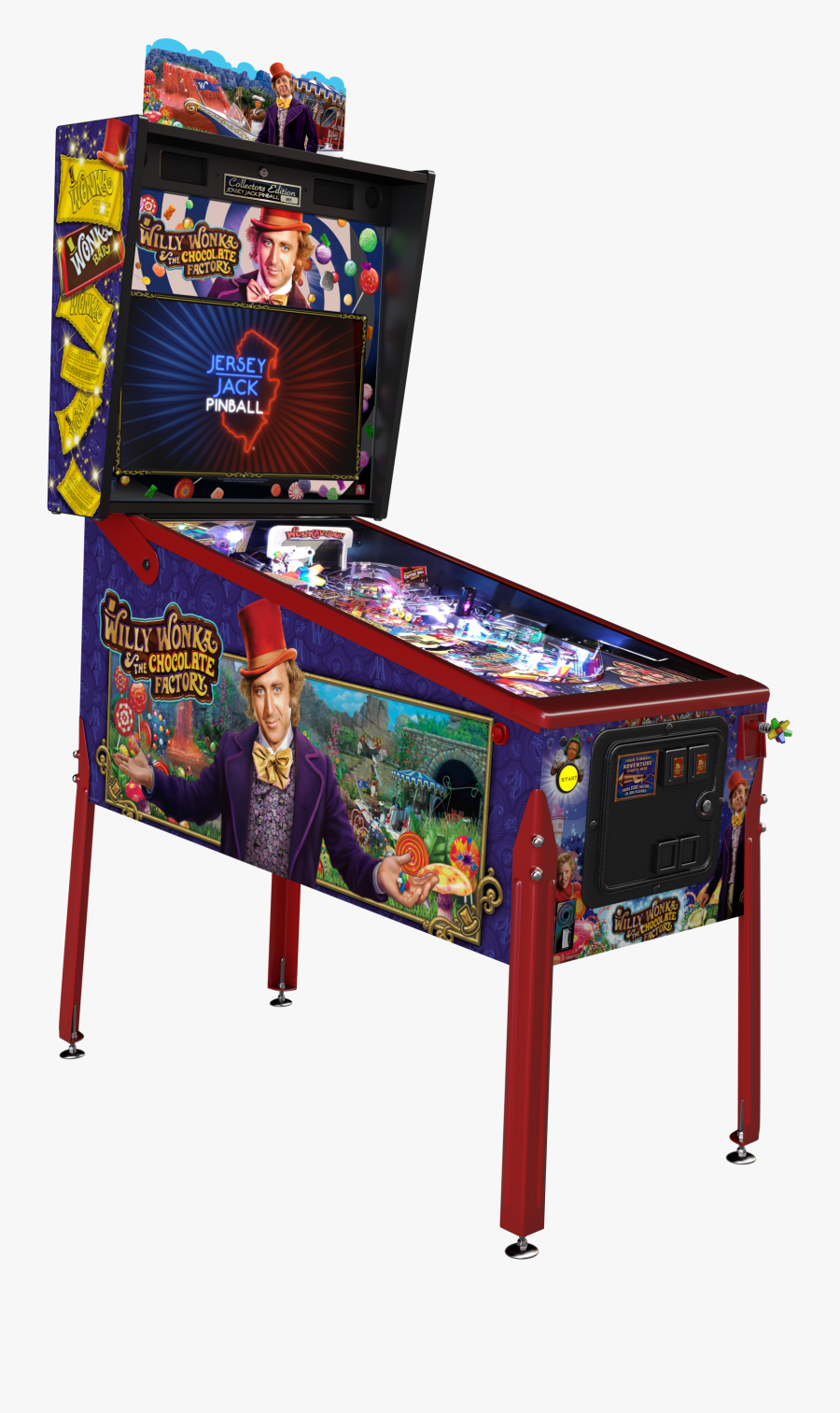 Most Secret Machine™ • Spinning Everlasting Gobstopper™ - Willy Wonka Pinball Machine, Transparent Clipart