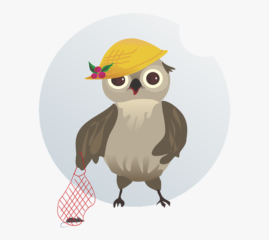 Vector, Figure, Bird, Owl, String Bag, Mouse, Cap - ภาพ สัตว์ เวก เตอร์, Transparent Clipart