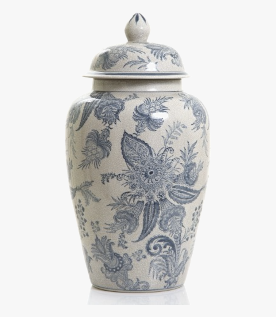 Clip Art Chinoiserie Vases - Blue And White Porcelain, Transparent Clipart