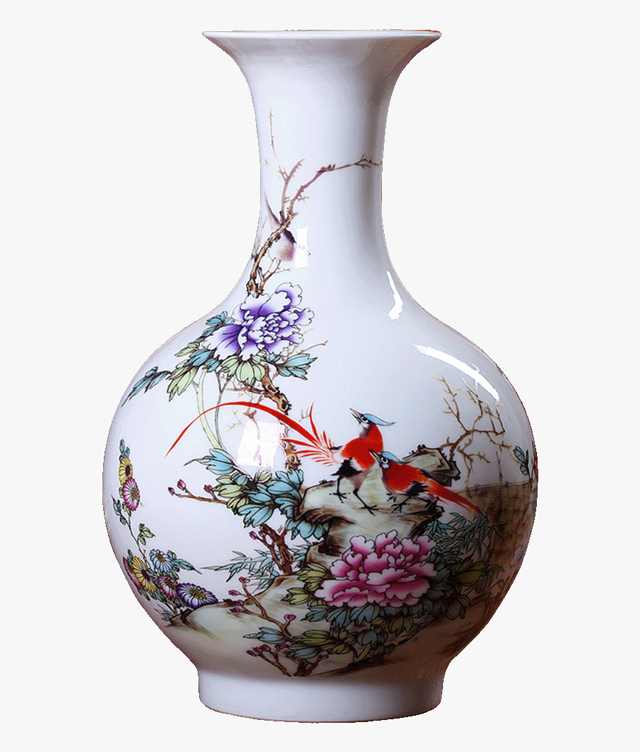 Jingdezhen Ceramic Vase Decoration Living Room Flower - Vase, Transparent Clipart