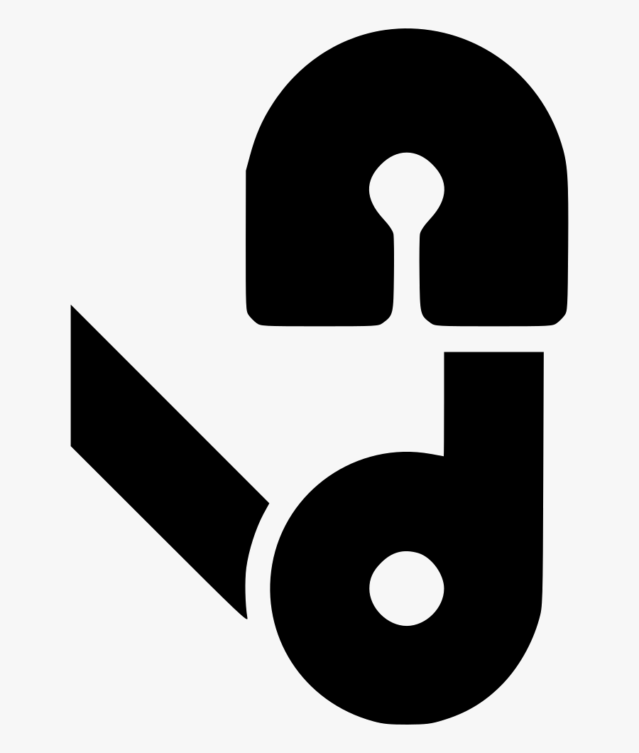 Safety Pin Open Clasp - Graphic Design, Transparent Clipart