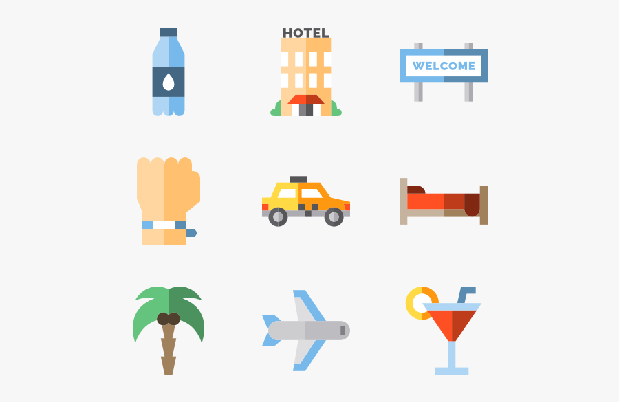 Suitcase Icons Free Vector, Transparent Clipart