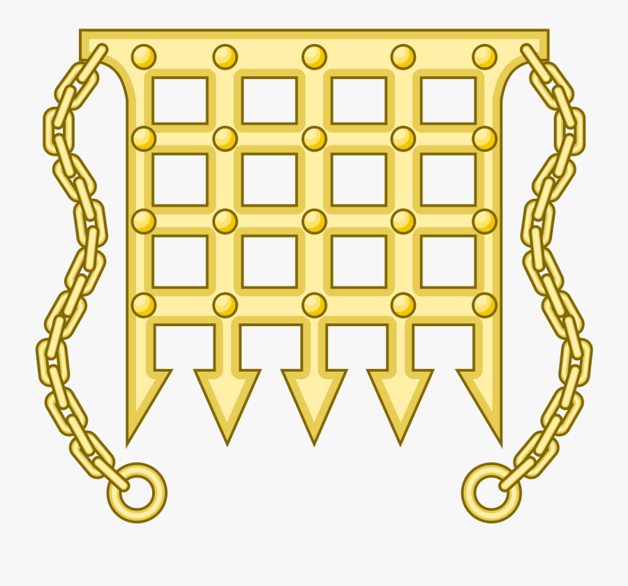 Portcullis Pursuivant Wikipedia Princess Crown Clipart - Beaufort Portcullis, Transparent Clipart