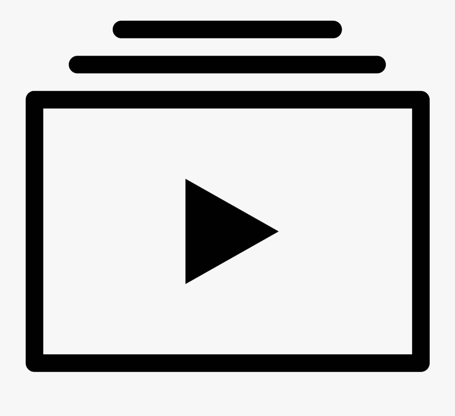 Video Playlist Icon - Video Icon, Transparent Clipart