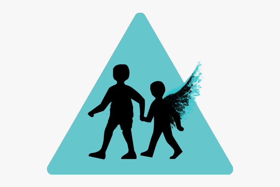 Kids Crossing Road Clip Art, Transparent Clipart