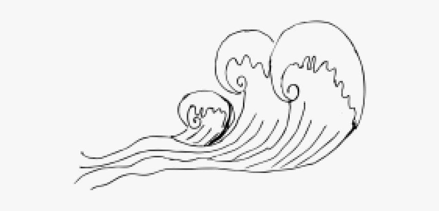 Drawn Wave Transparent - Illustration, Transparent Clipart