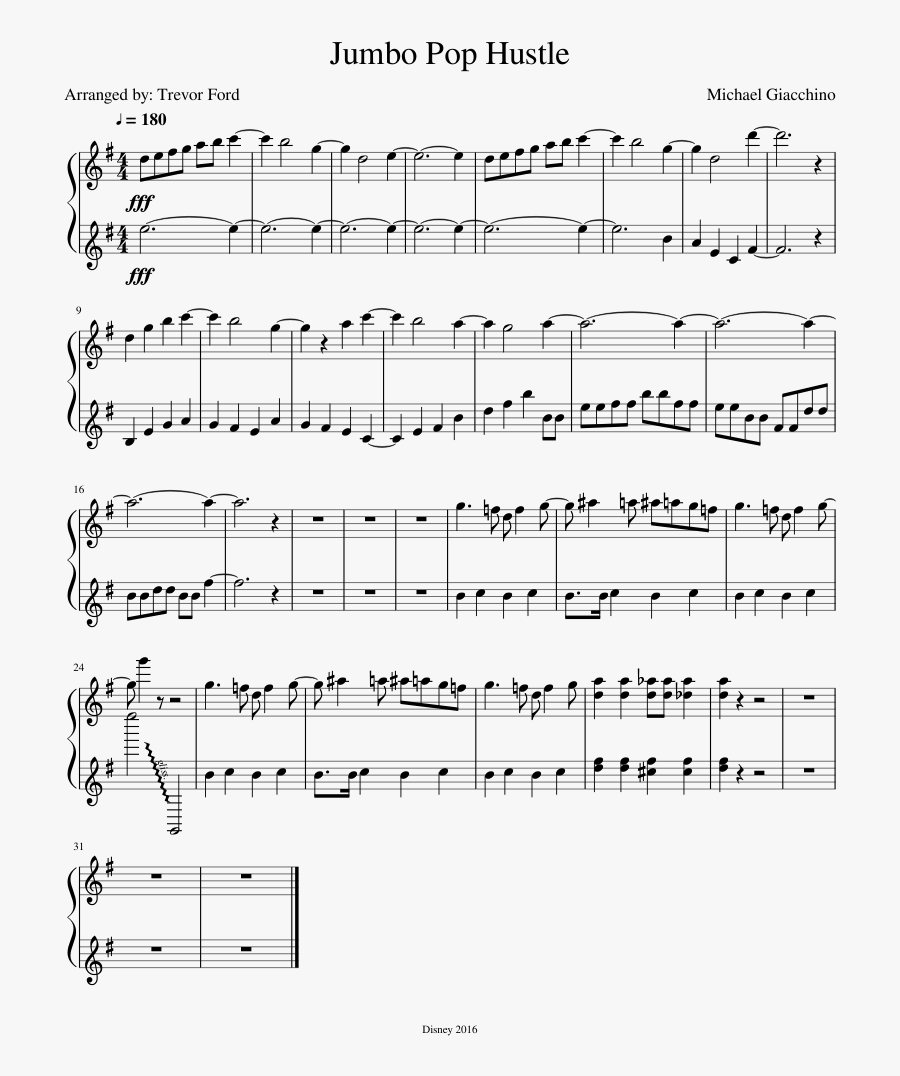 Transparent Zootopia Png - Bitch Lasagna Sheet Music Violin, Transparent Clipart