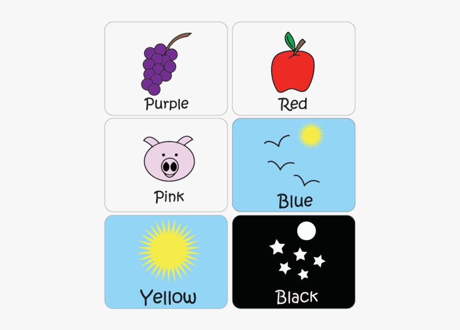 Learning Flashcards Kidspressmagazine Com - Color Flashcards, Transparent Clipart