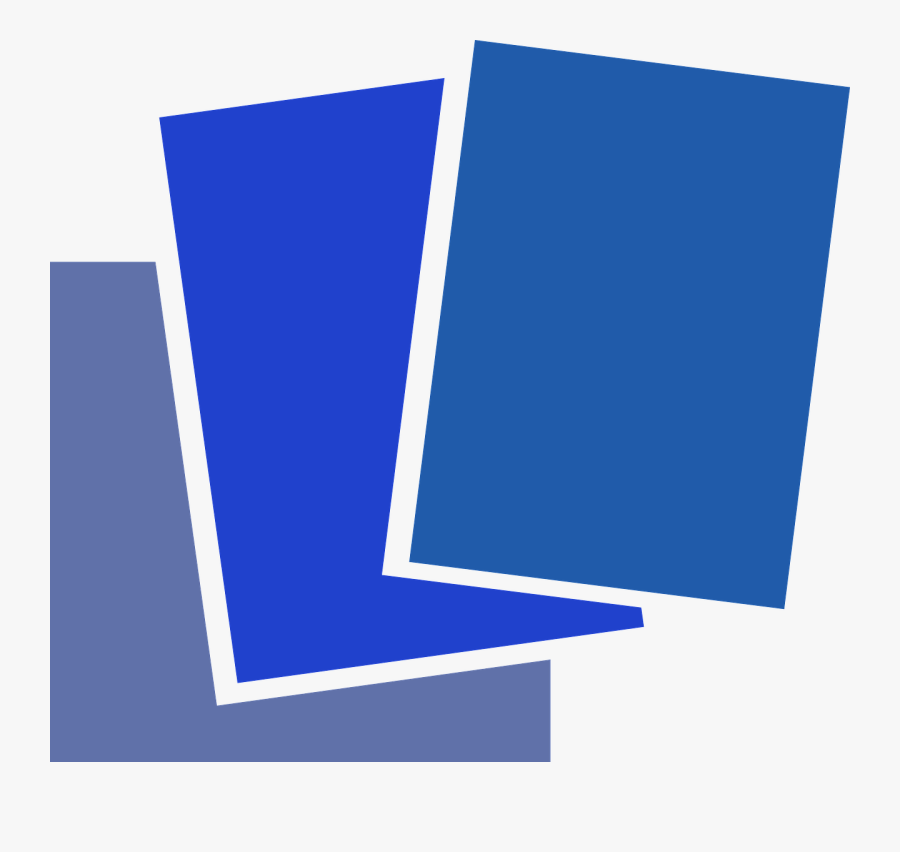 Stack Of Blue Papers Png, Transparent Clipart