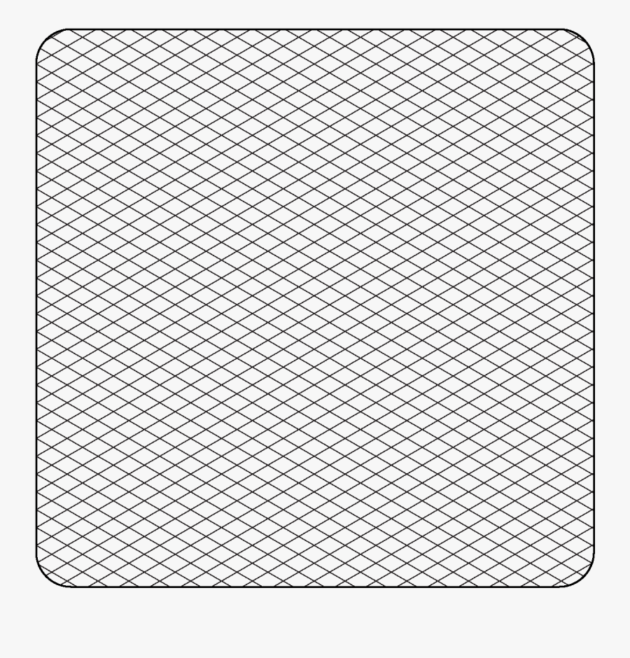 Printable Isometric Graph Paper Grid - Printable Isometric Graph Paper, Transparent Clipart