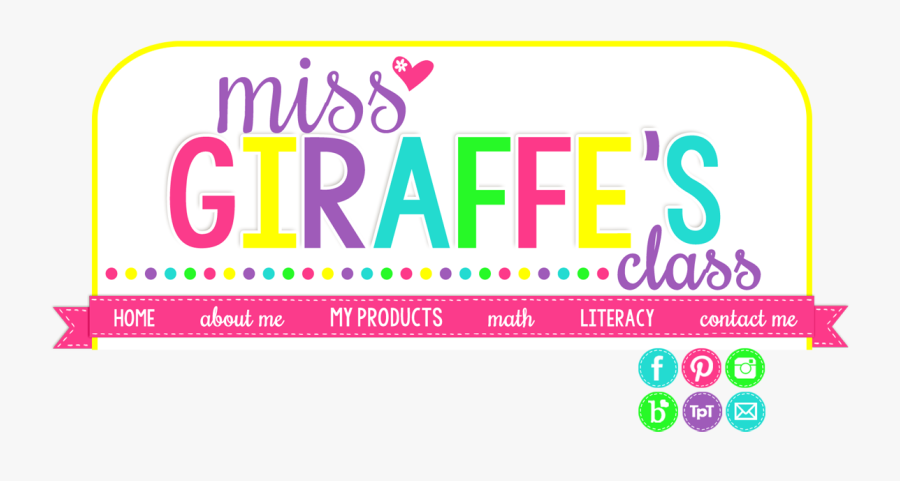 Miss Giraffe's Class, Transparent Clipart