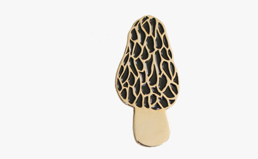 Morel Mushroom Pin, Transparent Clipart