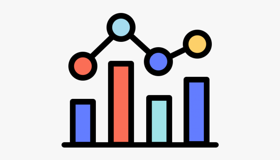 Analyze Graph Icon, Transparent Clipart