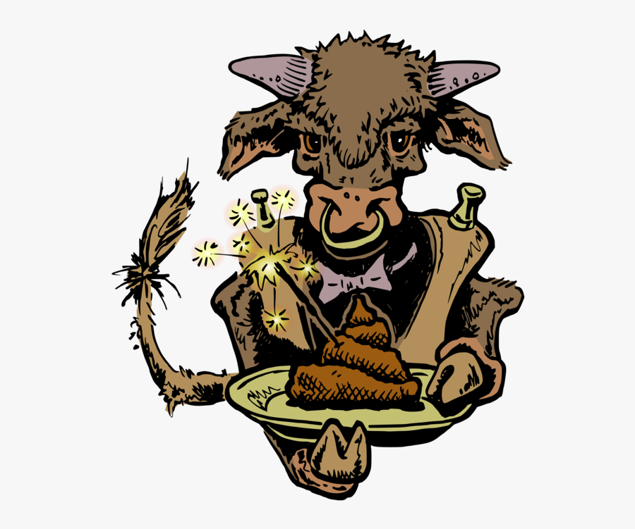 Manure On A Bull"s Plate - French Fries, Transparent Clipart