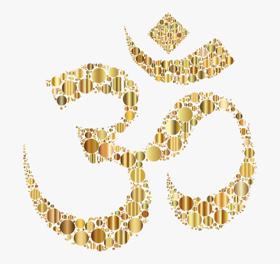 Jewellery,gold,body Jewelry - Golden Om Png, Transparent Clipart