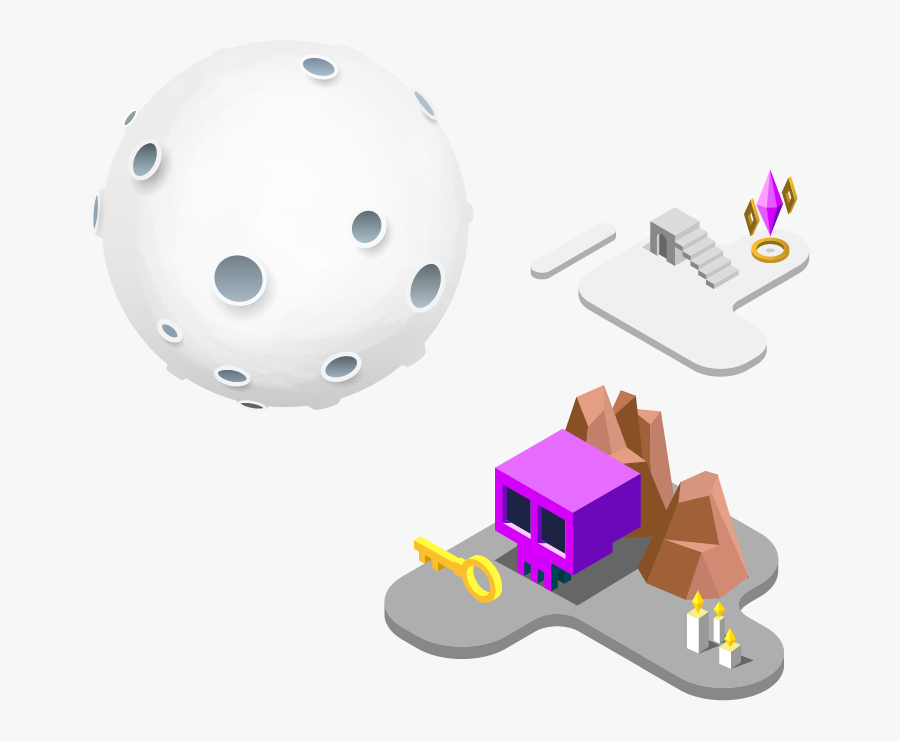 Event Of A Floating Space Landscape, Transparent Clipart