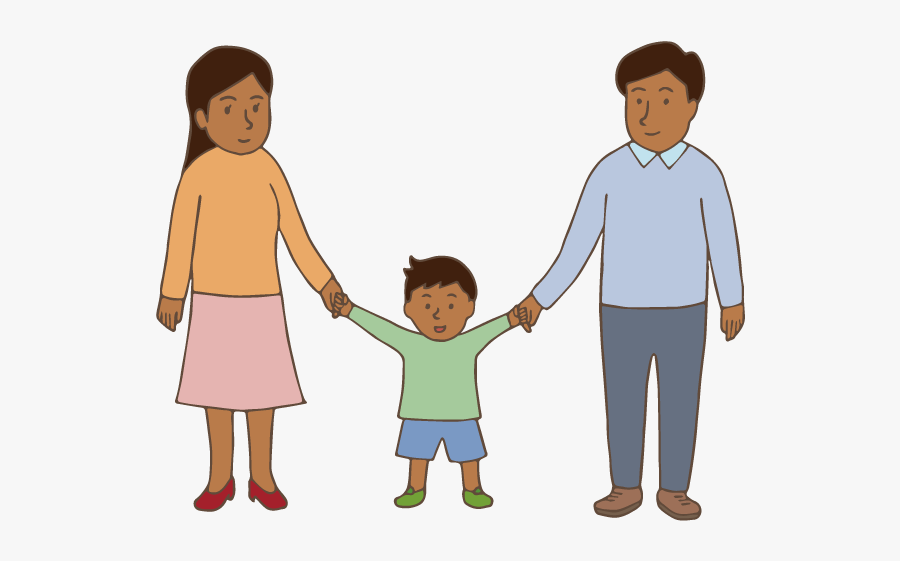 Family Africa Illustration, Transparent Clipart