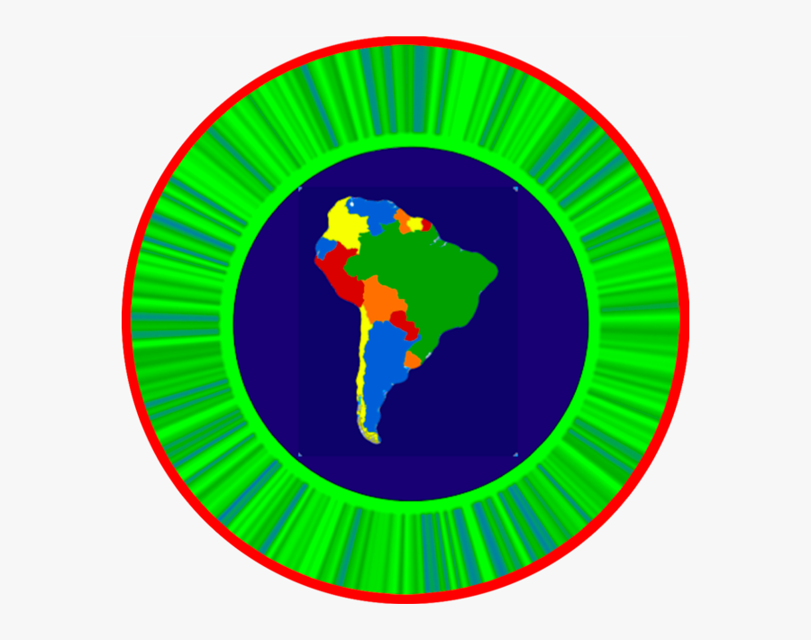 South America - Circle, Transparent Clipart