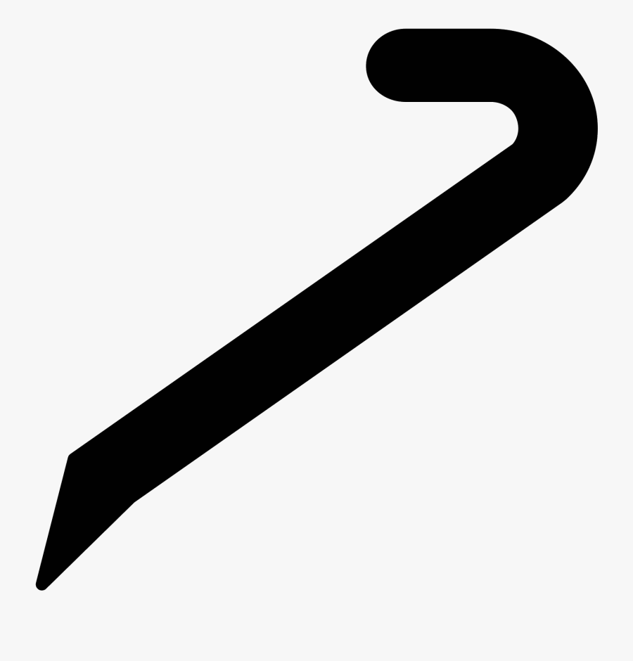 Crowbar Filled Icon - Butter Knife Vector Png, Transparent Clipart