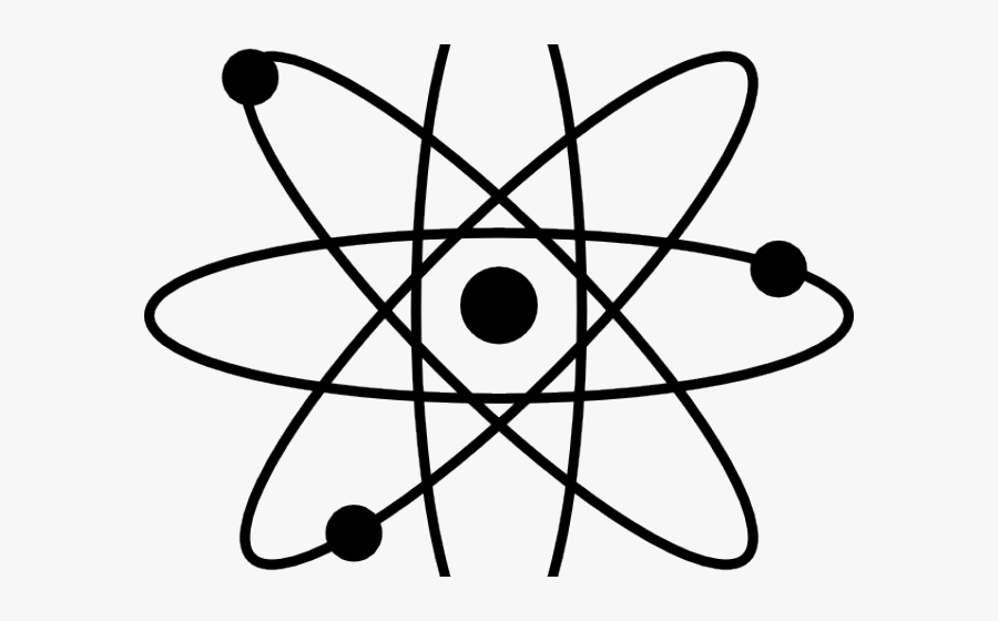 Path Clipart Black And White - Transparent Background Atom Png, Transparent Clipart