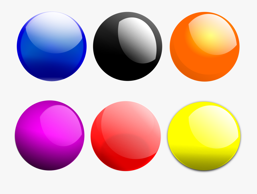 This Free Icons Png Design Of Glossy Balls - Glossy Balls, Transparent Clipart