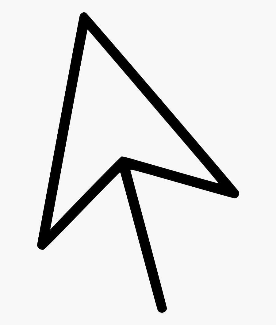 White Selection Tool Icon, Transparent Clipart