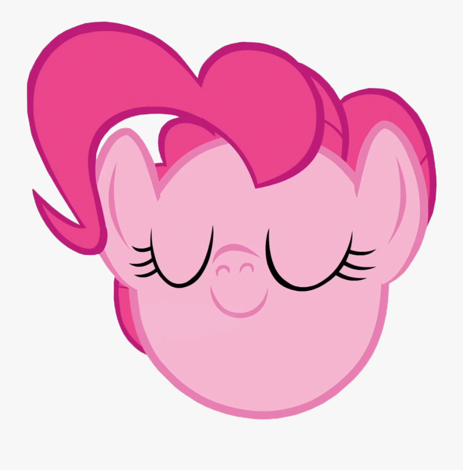 Eyes Closed, Floating Head, Pinkie Pie, Pony, Reaction, - Heart, Transparent Clipart