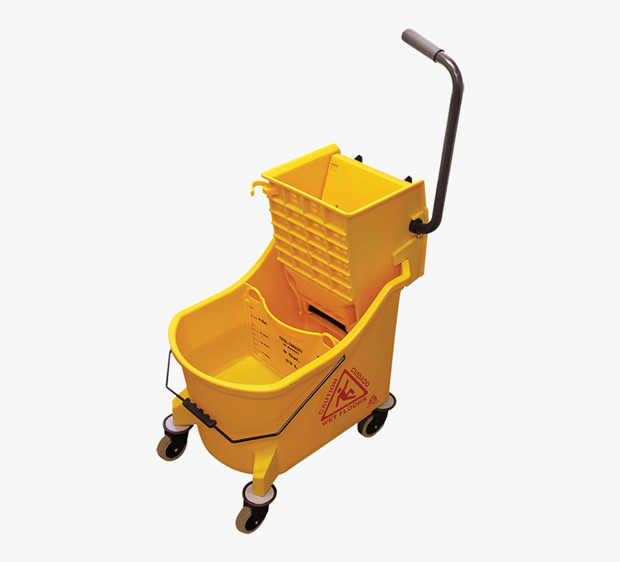 Maxiplus® Mop Buckets & Wringers - Mop And Bucket Cleaning, Transparent Clipart