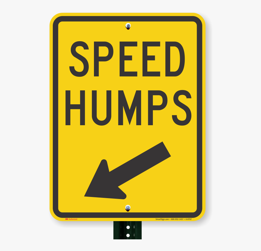Transparent Slow Down Clipart - Speed Bump Sign, Transparent Clipart