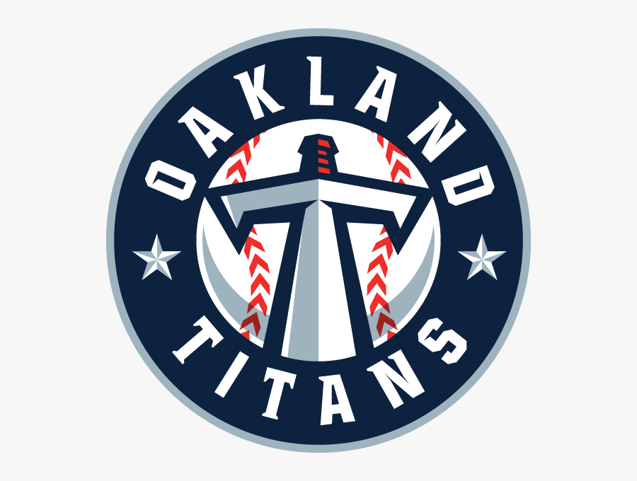 Oakland Titans Baseball Garage Logo Titan Logo Baseball- - Oakland Athletics, Transparent Clipart