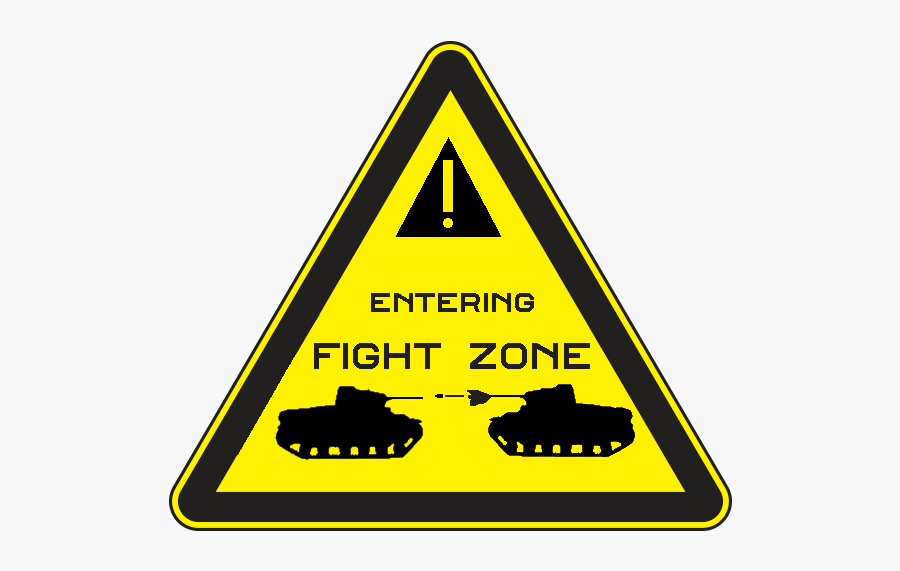 Entering Fight Zone - Panneau Attention Peinture Fraiche, Transparent Clipart