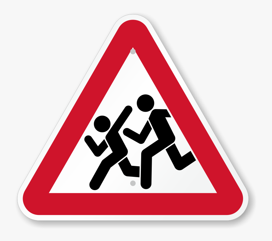 Triangular Road Sign - Signs In Different Countries, Transparent Clipart
