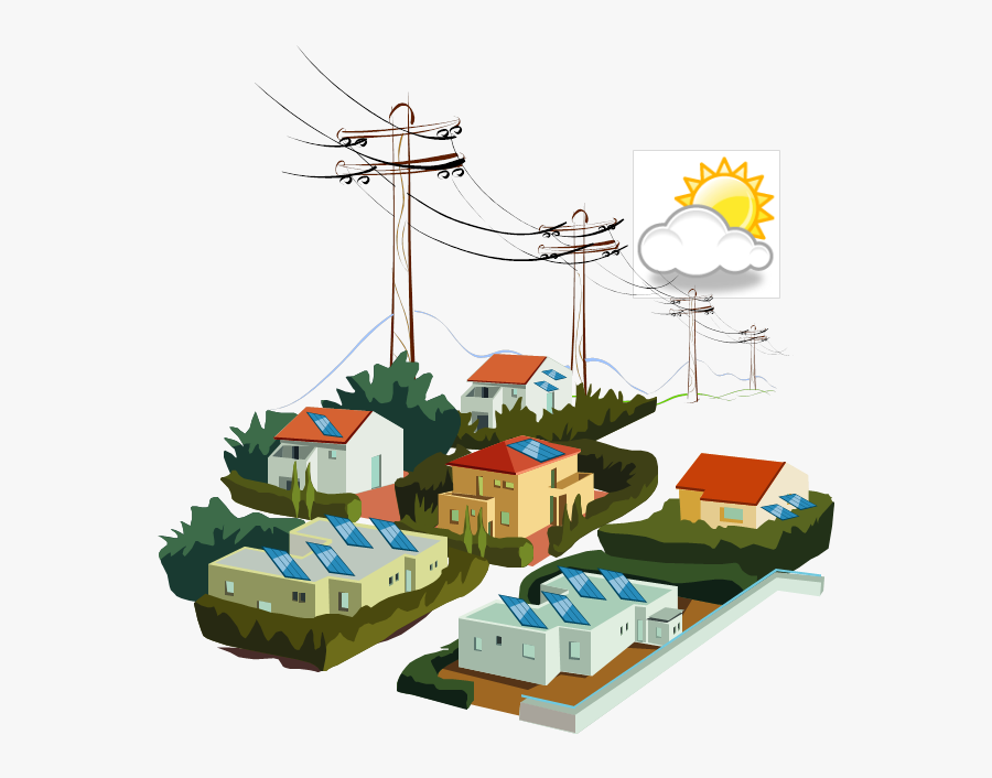 Epri Distributed Pv Monitoring - Utility Feeder, Transparent Clipart